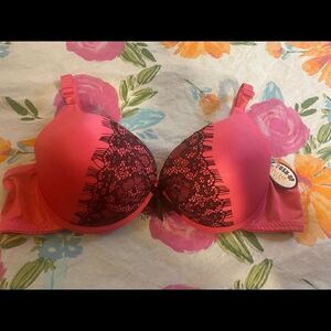 🛍Inteco Intimates 2 pc lace push Up Bras & panty Set 34B